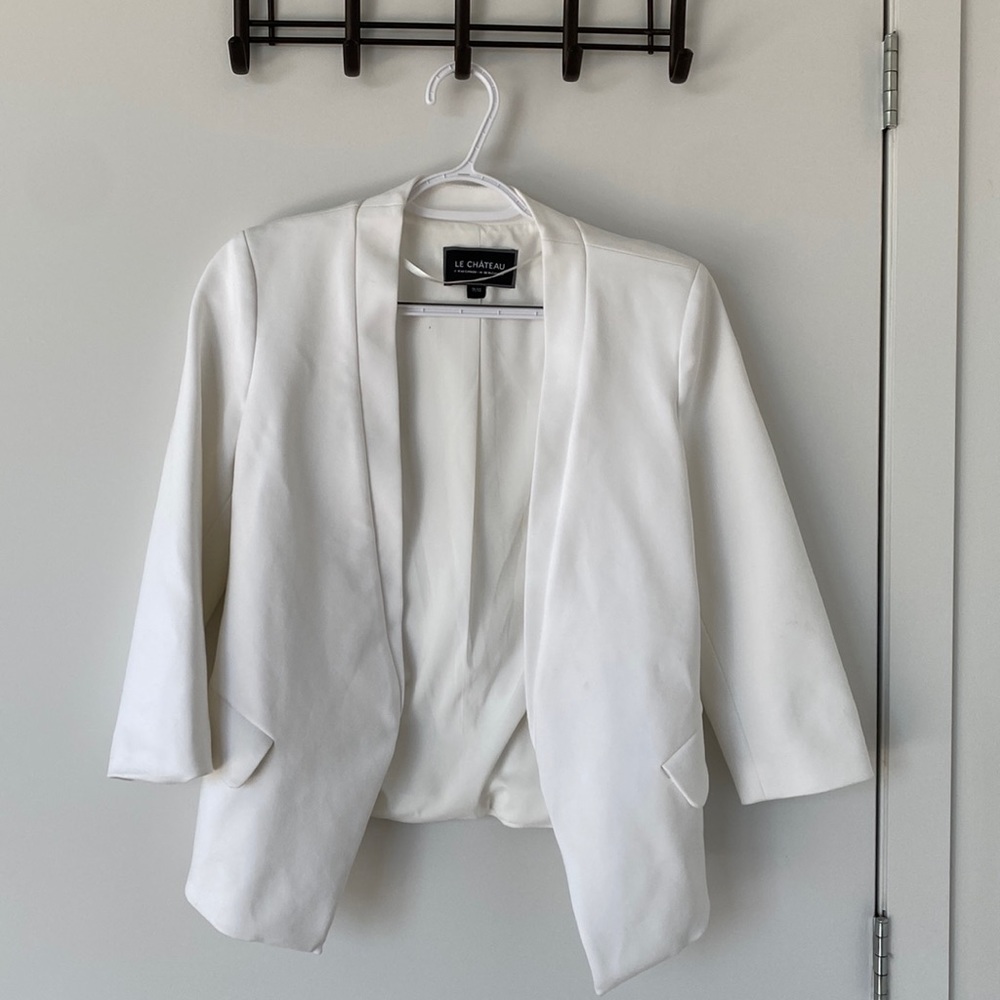 Le château white blazer